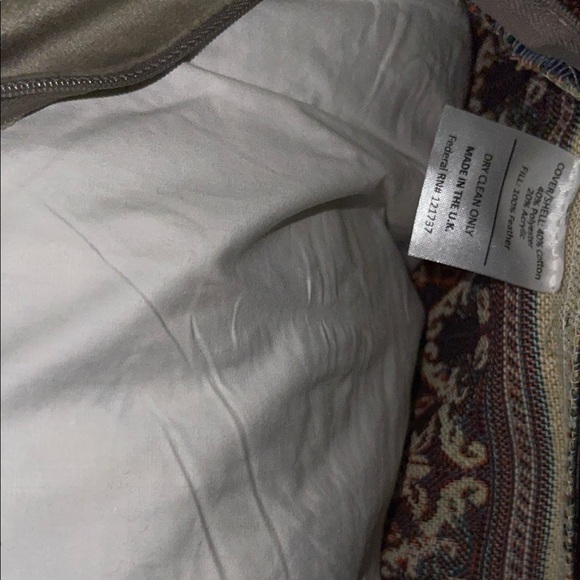 Large Orange Decorative Pillow Set - Picture 5 of 7